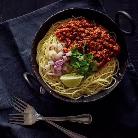 Keema Spaghetti